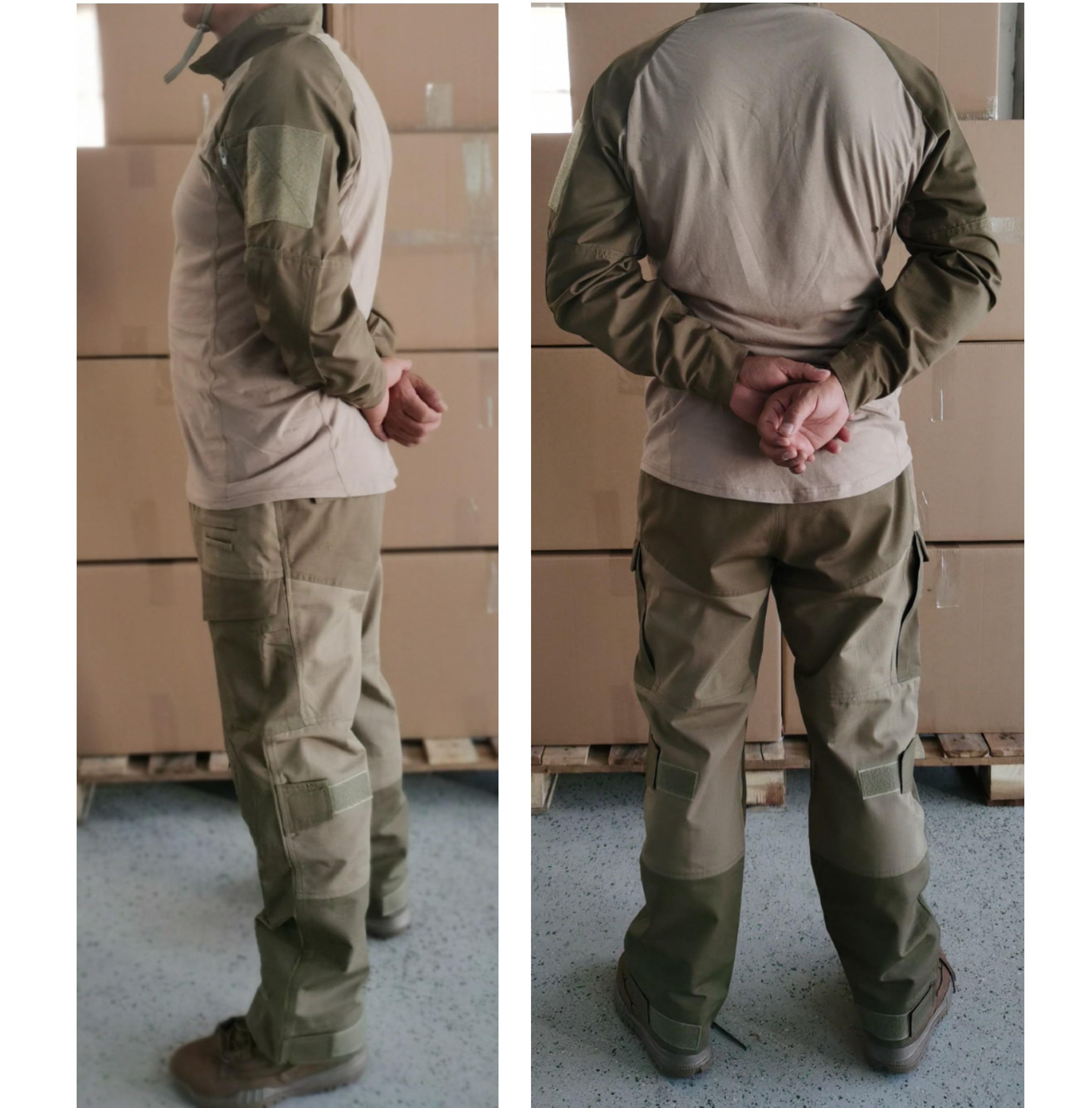 

Бойове тактичне спорядження кольору хакі із захисними наколінниками 2XL хакі