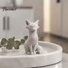 Contemporary Living Room Decor 3D Printed Minimalist Fox Sculpture, Elegant Figurine, Matte Modern Artistic Home Styling Items Desktop Ornament