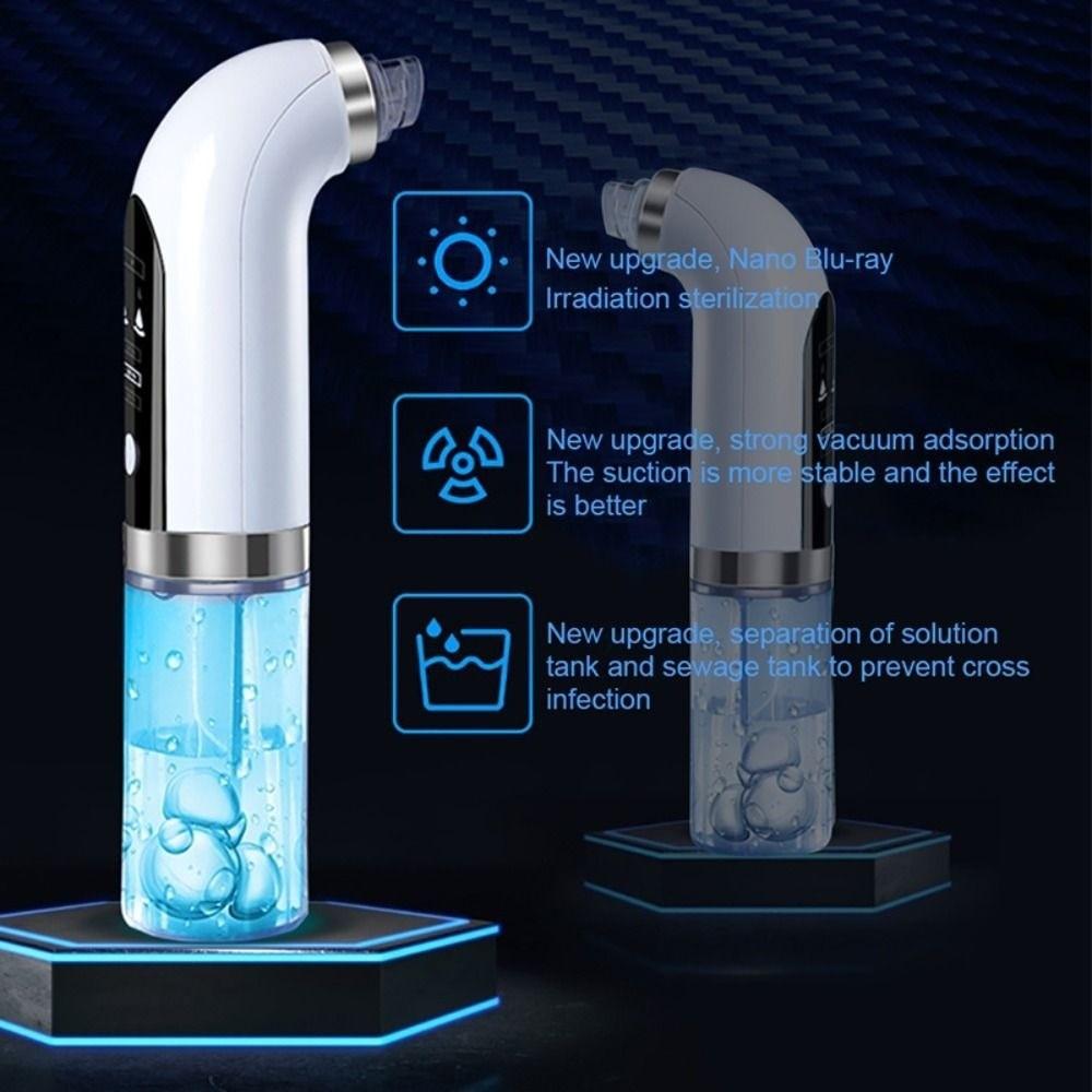 USB Rechargeable Pore Vacuum Deep Cleaning Facial Cleaning Tools Blackhead Remover Home Spa