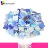 260 Stück 1 cm Transparente Eisjade Mosaik Glasperlen für DIY Kerzenhalter Basteln