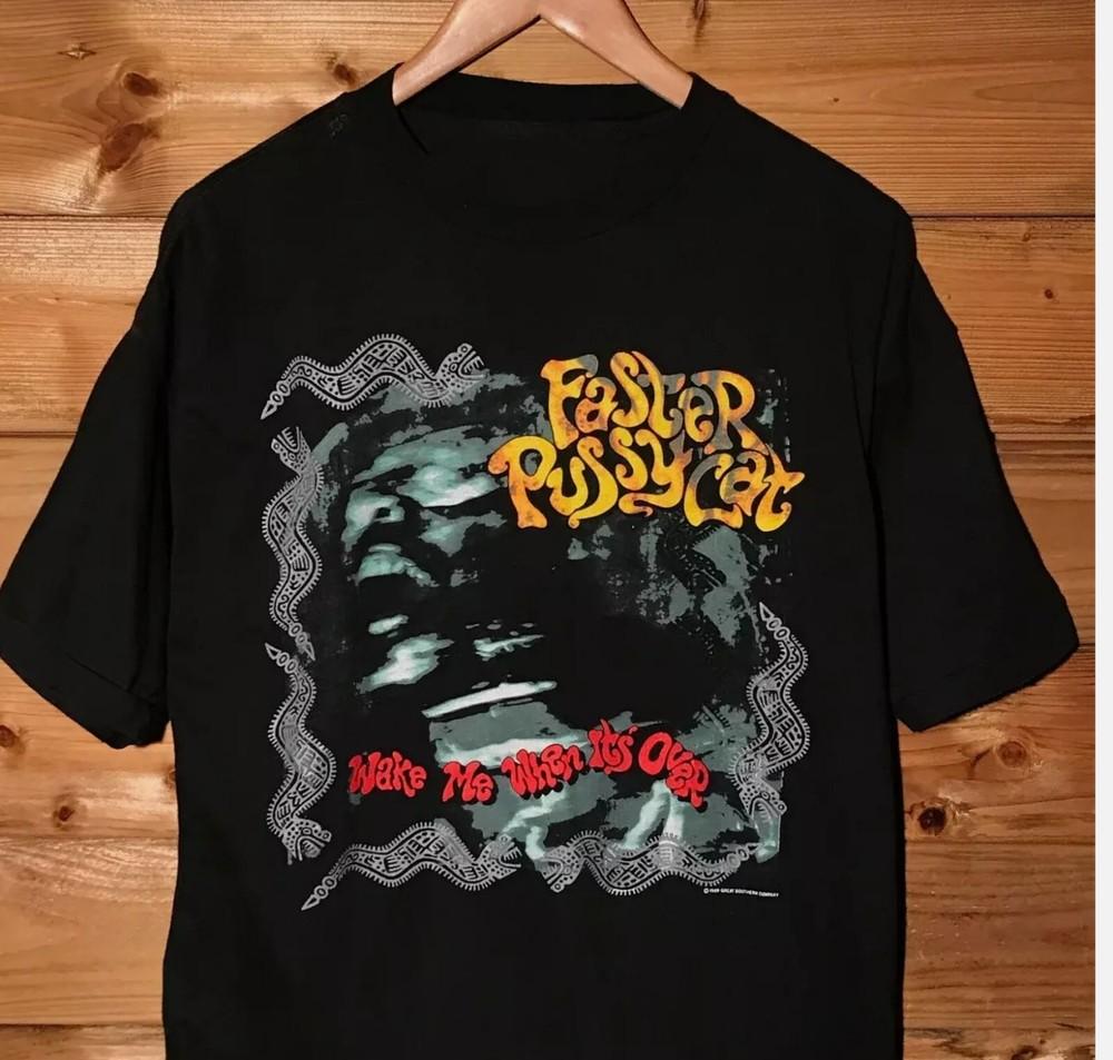 1989 Faster Pussycat Wake Me When It_s Over USA Tour t shirt