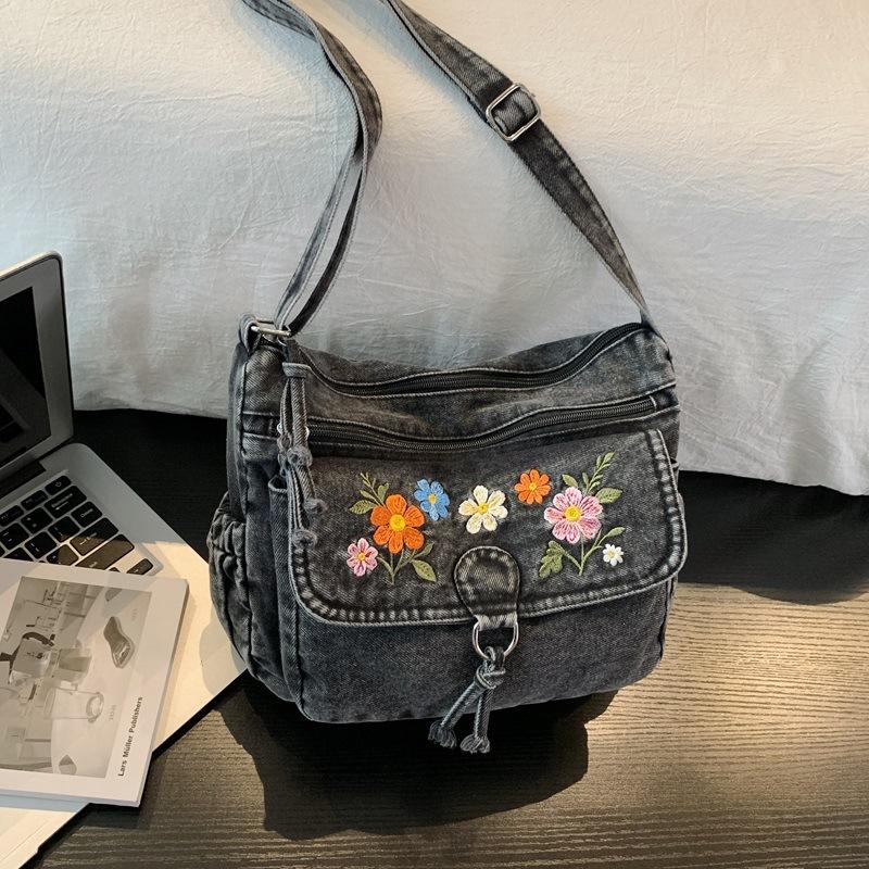 Denim Women's Backpack - Large Capacity Travel Crossbody Bag, Shoulder Bag
