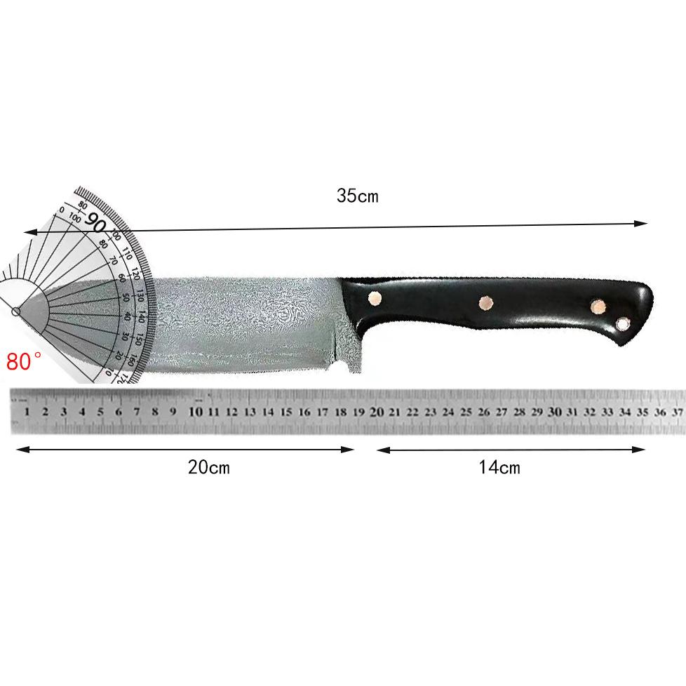 8 Inch Wood Chopper Knife Sharp Chef Cleaver Machete Damascus Steel Blade Handmade Longquan Kitchen Knife Meat And Poultry Tools