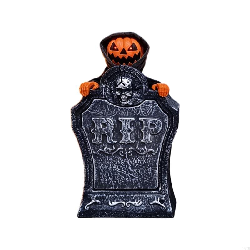 Animated Glowing Talking Tombstone With Automatic Lift Function For Halloween Decoration Party Supplies