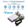 Bluetooth/USB Wired Programming Macro Custom 3/4 Knob RGB 12Key Copy Paste Photoshop Gaming Keypad Hot Swap for PC Macbook