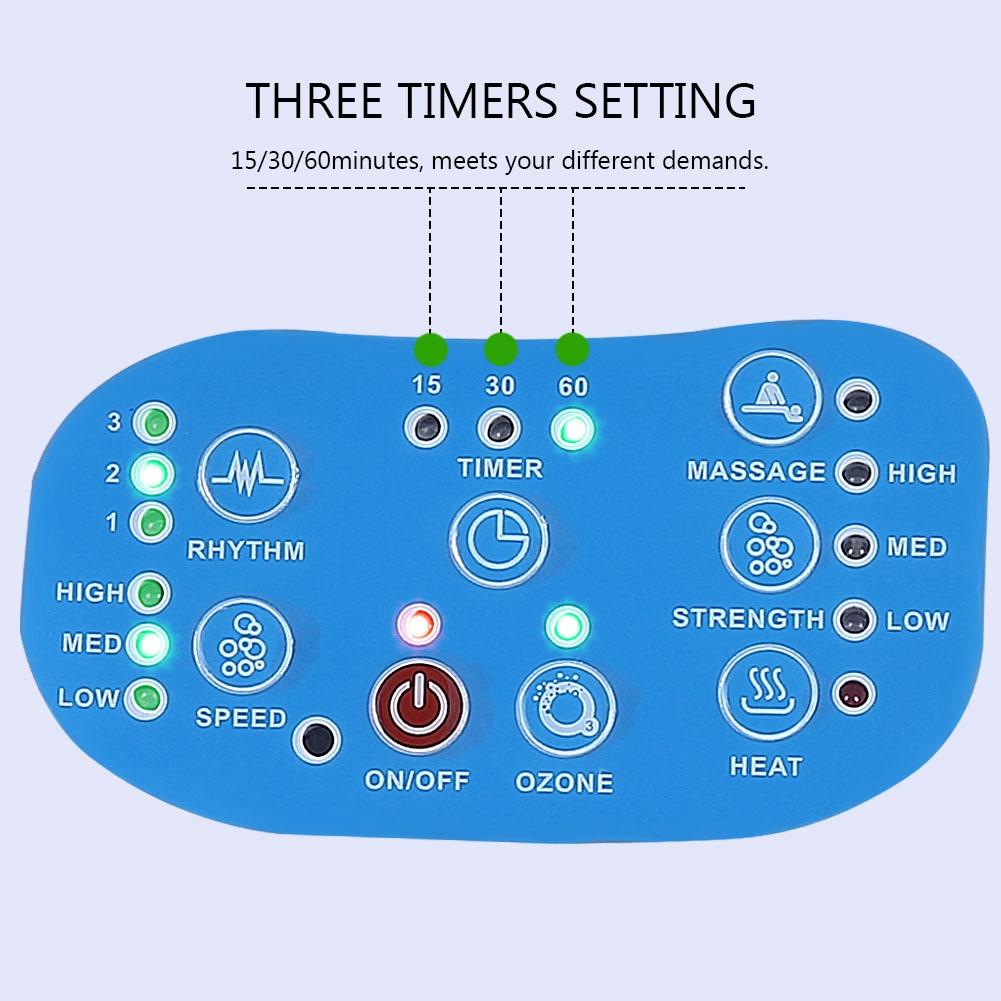 Air Bubble Bath Tub Ozone Sterilization Body Spa Massage Mat with Air Hose UK Plug 220V