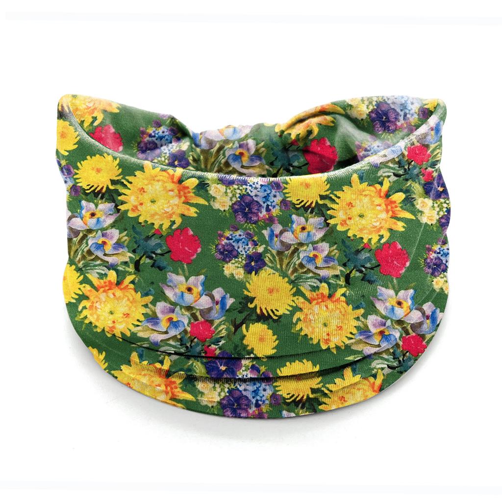 European American Women's Hair Band African Print Pattern Wide Edge Elastic Knot Sports Yoga Headband Women's Headwear Hair