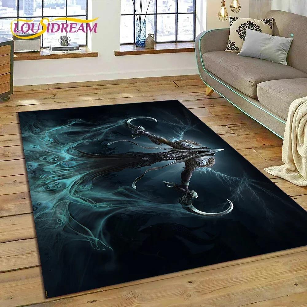 Diablo 3D Retro Game Gamer Carpet Rug for Bedroom Living Room Home Sofa Decoration,Children Play Game Large Decor Floor Mat Gift