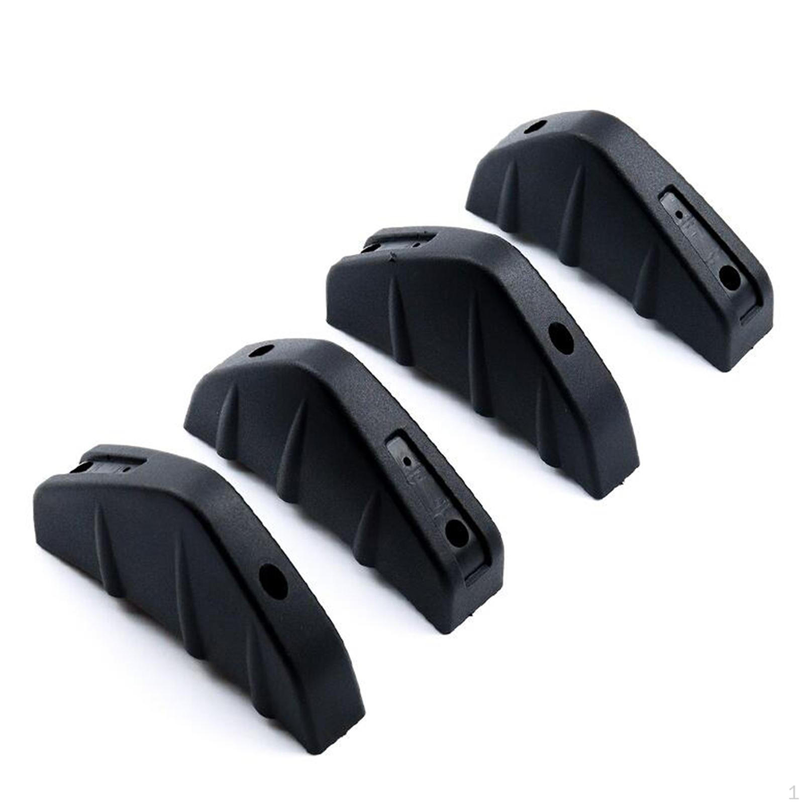 4Pcs Car Rear Lower Bumper Wing Lip Diffuser Spoiler Shark Fin Protector Style A