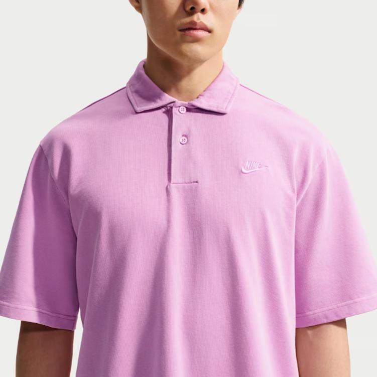 Nike Sportswear Club Loose Knit Short Sleeve Polo Shirt Men Tops IF0732-503