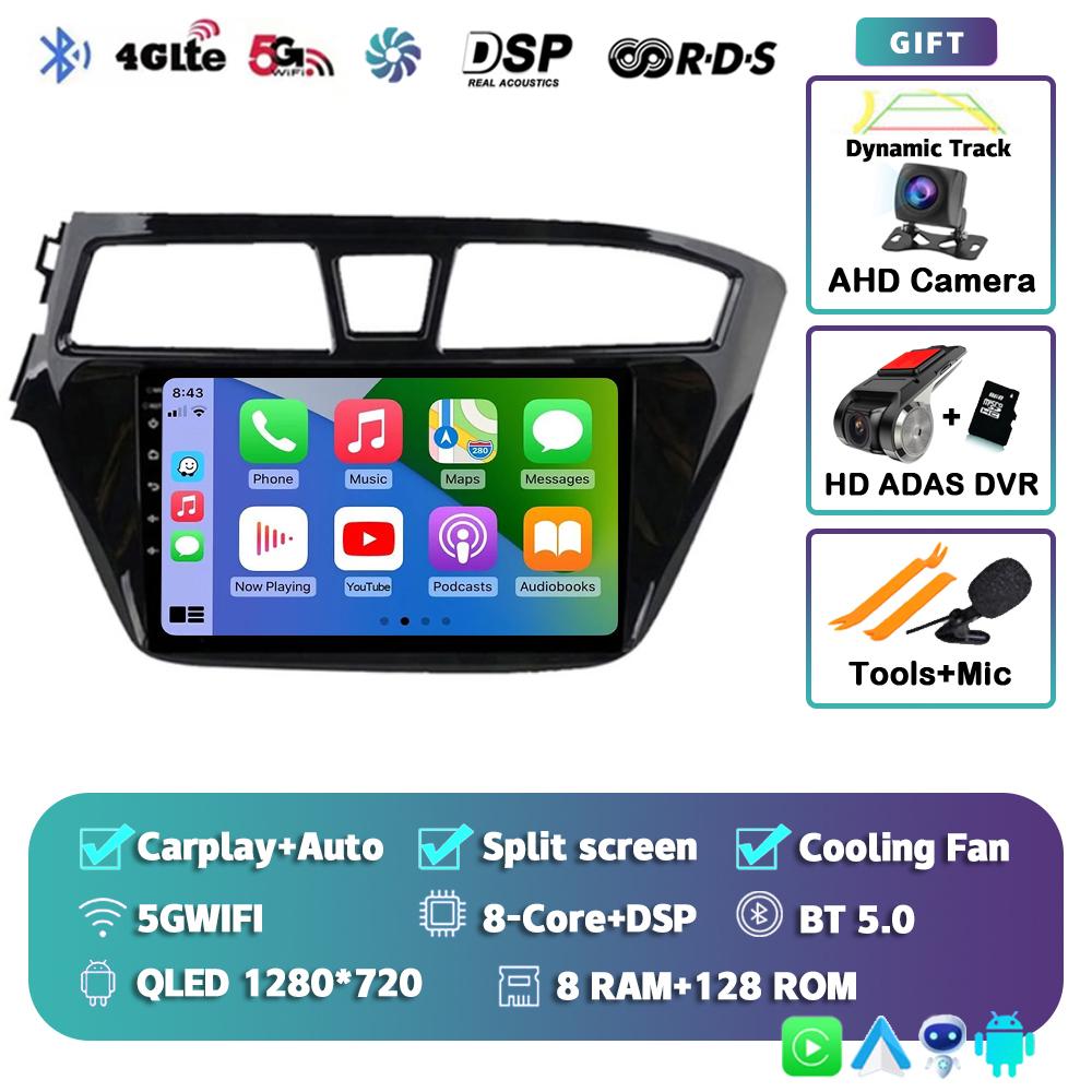 Android 14 Carplay Auto Car Radio For Hyundai I20 LHD 2015 2016 2017 2018 Navigation GPS Multimedia Video Player 2Din DVD Stereo