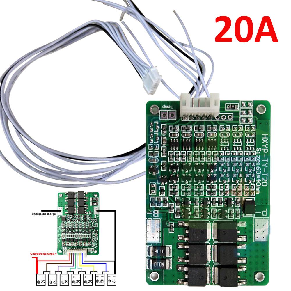 

PDTO Новая плата защиты BMS 7S 29,4 В с балансом для литий-ионной батареи 18650
