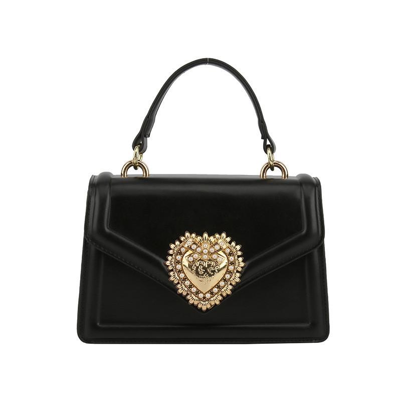 2024 New Fashion Retro Women's Cross-border Shoulder Chain Bag High-quality Pu Love Heart Handbag