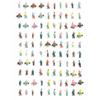 N Gauge 1/200 Scale Diorama Figures, Large Set of 200, Humanoid Railway Models, Painted, Display