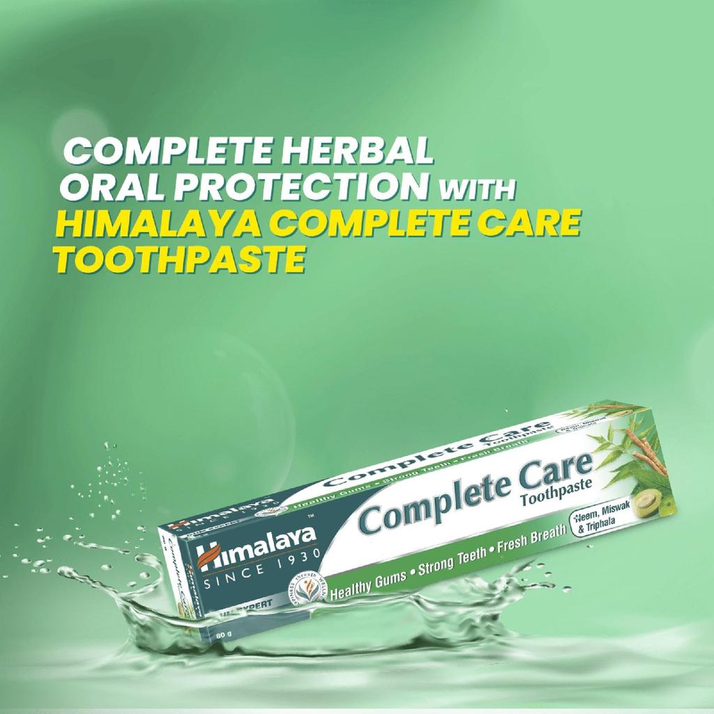 Himalaya Complete Care Toothpaste 600g(150gx4, Pack of 4)| For Strong Teeth & Healthy Gums | With Neem, Miswak & Triphala | Herbal Formulation