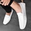 Modische Herren-Loafer mit weicher Sohle, ultraleicht, rutschfeste Mokassins, atmungsaktive Slip-on-Outdoor-Schuhe für Herren, Bootsschuhe, lässige Herrenschuhe aus Leder