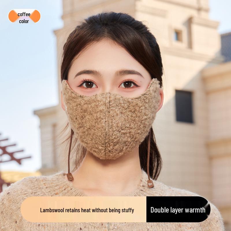

Women s Deluxe Velvet Winter Face Mask: Cold-Resistant, Windproof, and Warm with 3D Eye Corner Protection for Cycling
