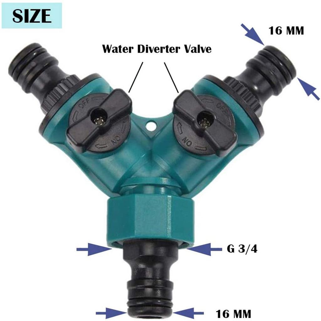 2 Way Water Quick Connector Adaptor Connector Diverter