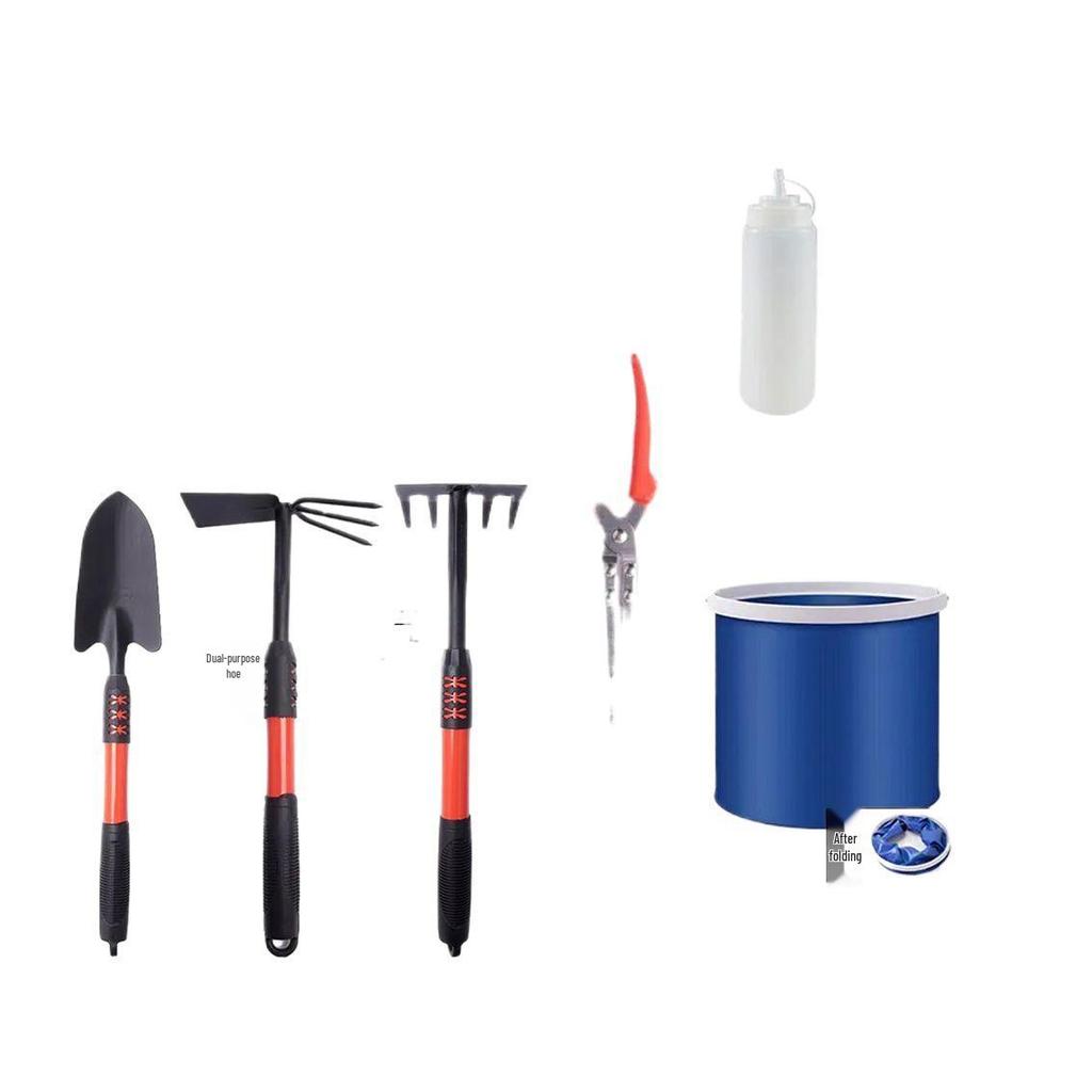 Tide-Chasing Children's Beach Tool Set: Thickened Sand-Digging Clam and Crab Clips, Rake, Shovel.