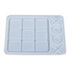 Handmade Cabochons OX Board Silicone Mould DIY Jewelry Ornaments Casting Mold Funny Game Tic-Tac-Toe Epoxy Resin Mold