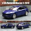 Porsche Macan S 2019 City SUV Simulation Diecast & Toy Vehicles Pull Back Car RMZ City 1:36 Alloy Model Gifts For Children
