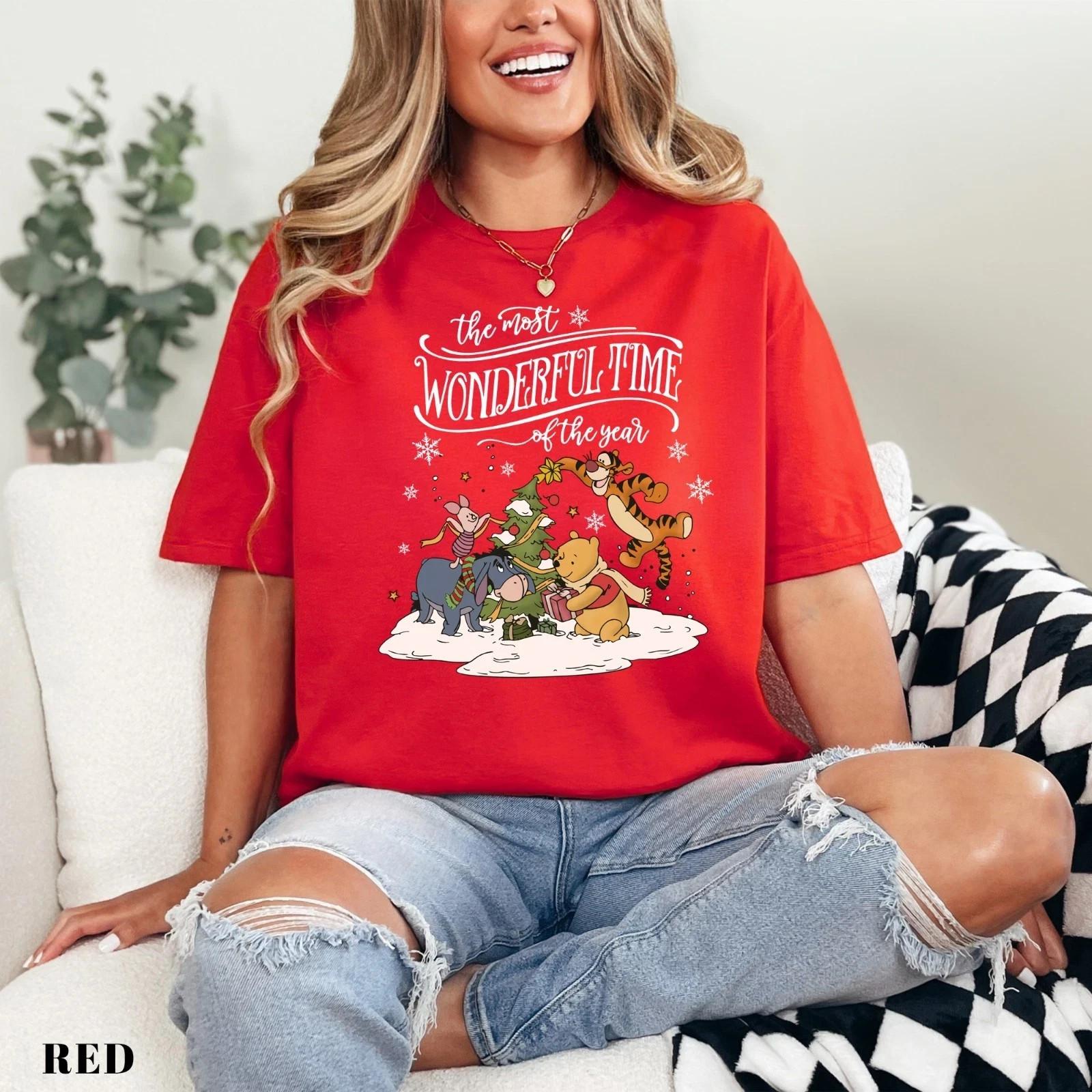 Winnie The Pooh Christmas Shirt Christmas Matching Shirts L