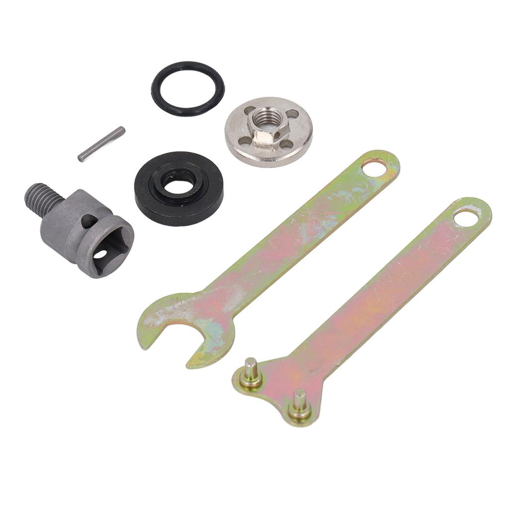 Electric Wrench To Angle Grinder Conversion Kit Cutting Polishing Grinding Adapter Spanner Tool
