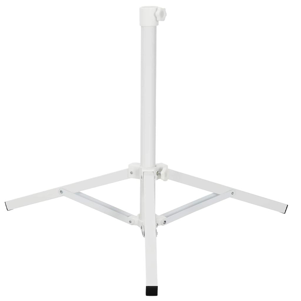 Parasol Stand White Steel for 25 32 Mm Pole