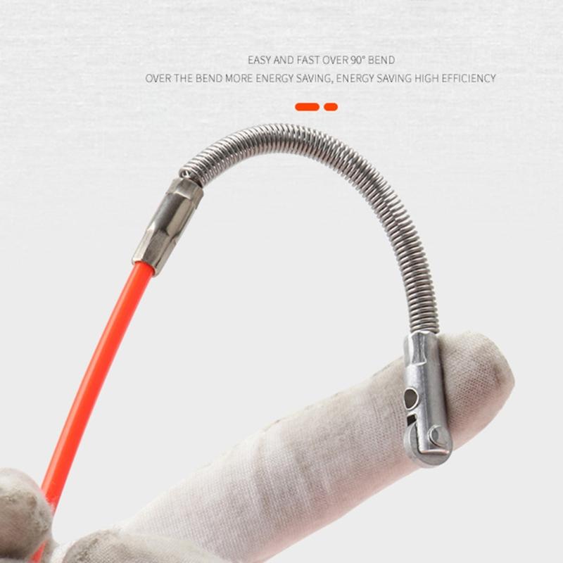 Upgraded Fish Tape Wire Puller Through Wall Wire Threader Electrician Threading Device Wire Cable Running Puller Lead