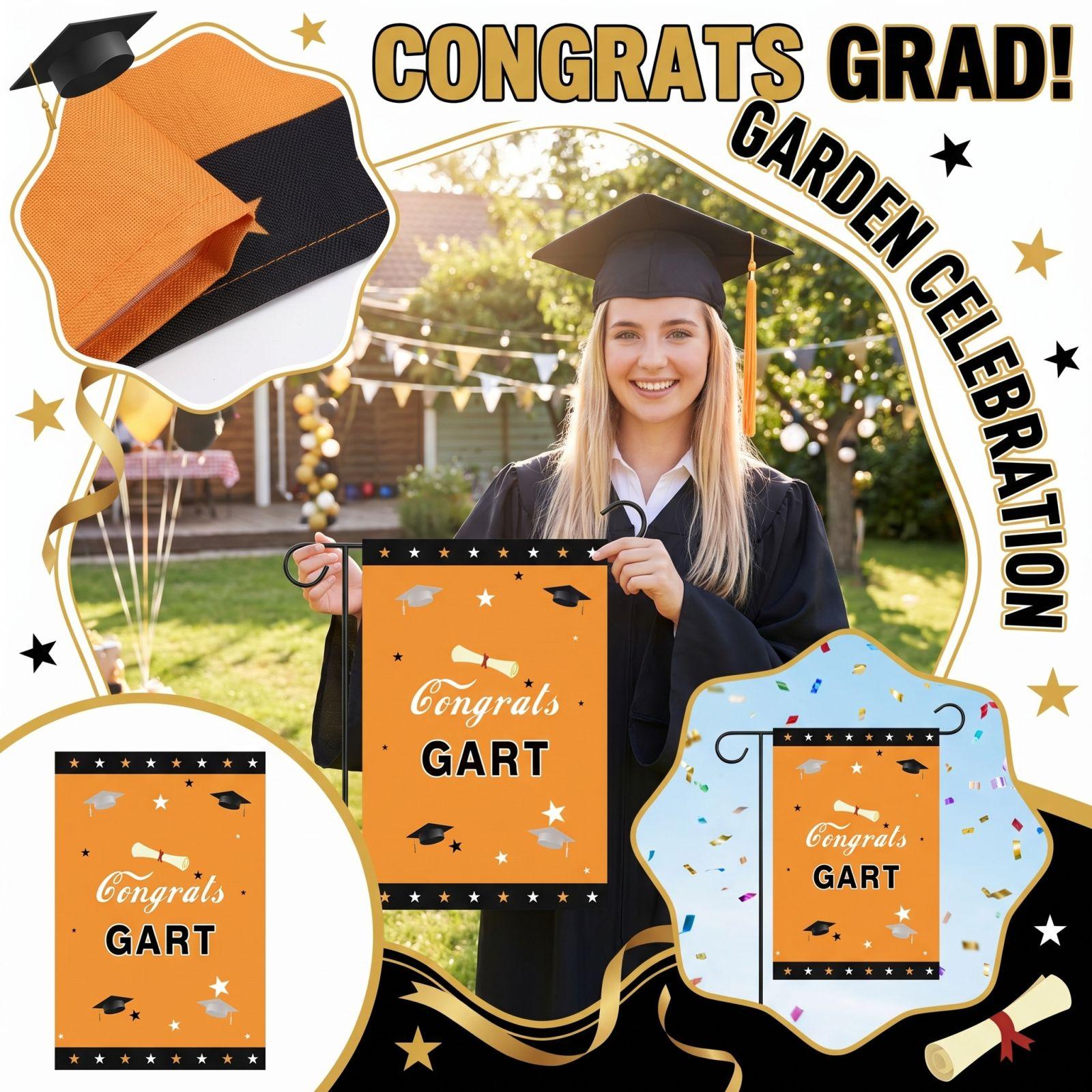 

Graduation Garden Flag, Garden Decoration Flag one size