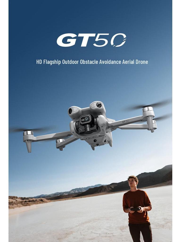 GT50 Drohne mit Bildschirm: HD-Kamera, Bürstenlose Motoren, Hinderniserkennung, Fernsteuerbarer Quadcopter-Spielzeug.