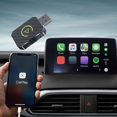 Wireless Carplay Android Auto Adapter Plug&Play USB Car Dongle BT CarPlay AI Box for OEM Wired CarPlay/Andriod Auto Cars