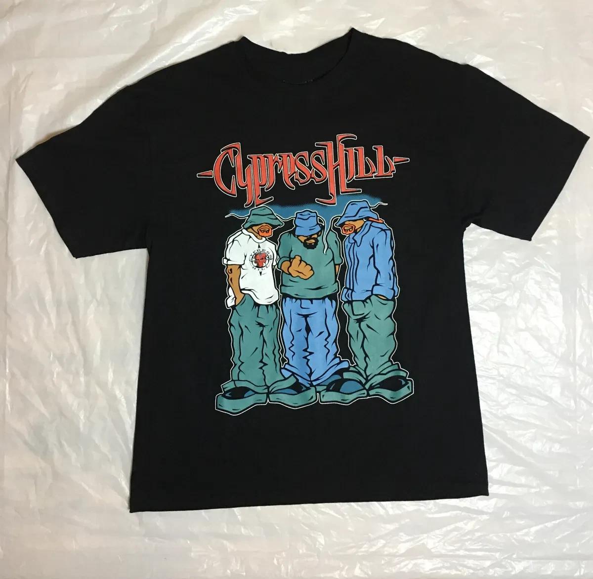 Hot Popular Cypress Hill Band Music Black T-Shirt Cotton S
