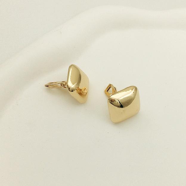 

Простые металлические зажимы для ушей без пирсинга, винтажные клипсы для женщин