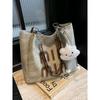 Large Capacity Casual Letter Tote Bag Women's  New Autumn Fashion Advanced Sense College Student Shoulder Pass