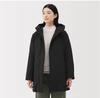 MUJI Womens Water Resistant Down Middle Coat Black L