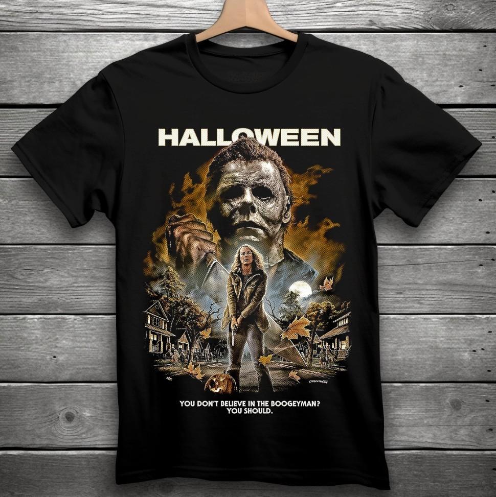 Halloween Movie Horror TShirt Black S5XL Michael Myers Unisex T-Shirt XXXL