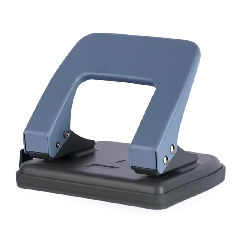 Double-Hole Puncher Portable Hole Punching Tool Effortless Punching 20 Sheets Capacity for Scrapbooking Photo Album
