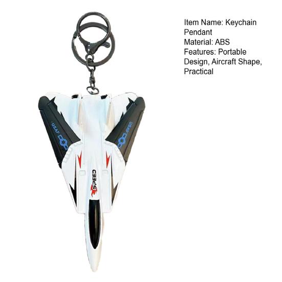 Combat Aircraft Keychain Pendant Small Portable Design Cartoon Shape Airplane Shape Key Charm Keys Stress Relief Toy