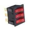 Kcd3 34*40 Big Rocker Switches with Red Light Three-Way Switch 9 Pin 2 Position