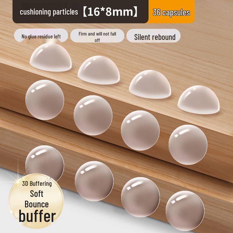 Transparent Anti-Collision Silicone Strips: Soundproof, Wear-Resistant Pads for Furniture, Doors, Windows, and Handles