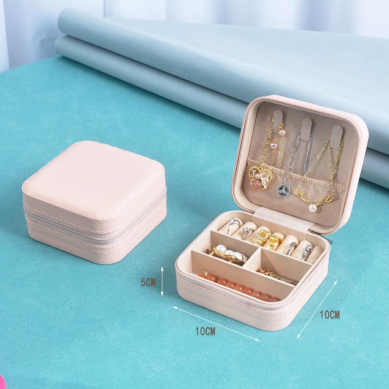 Jewelry Box Storage Box Portable Earnail Earrings Hand Jewelry Necklace Ring Small Exquisite Mini New Box
