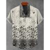 Camicia Estiva da Uomo a Maniche Corte con Stampa 3D, Camicia Casual da Uomo Street Hip-hop a Maniche Corte