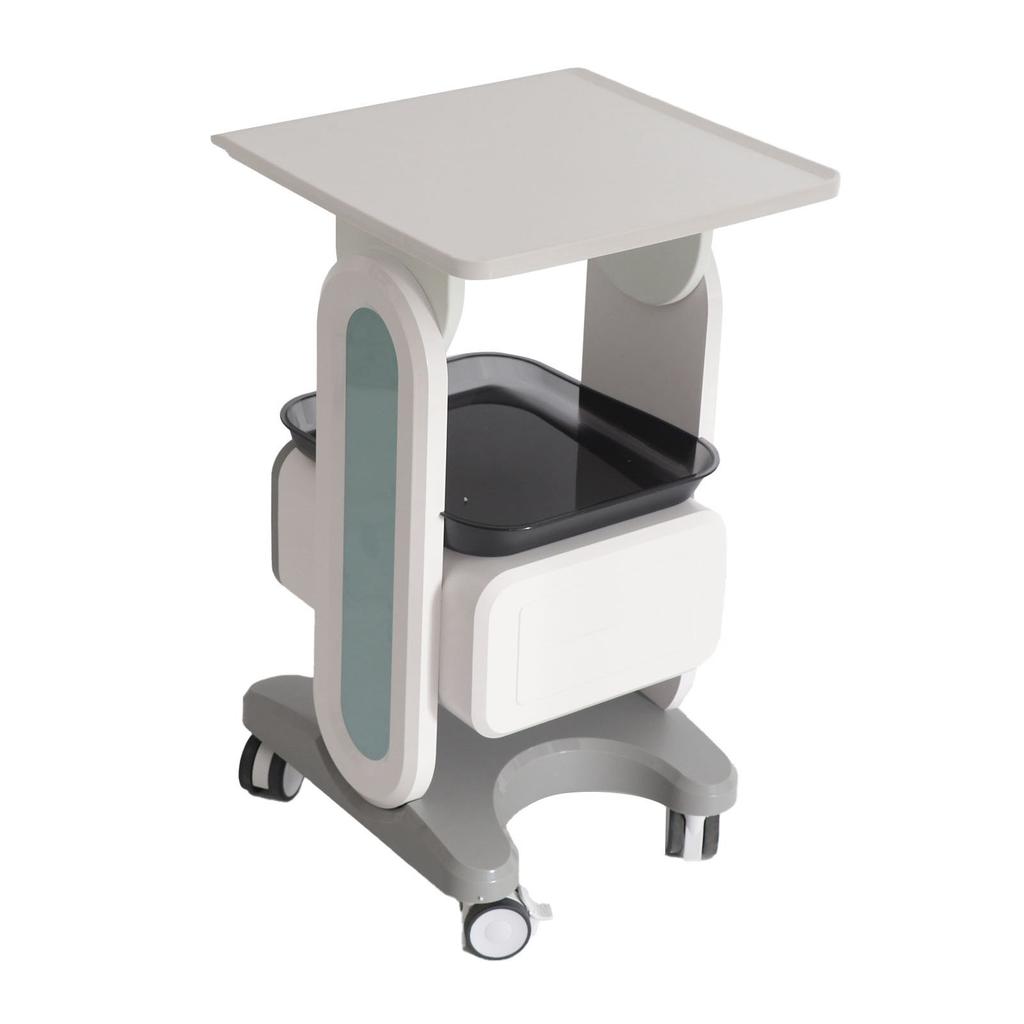Medical Trolley Cart Large Countertop Single Drawer 50kg Bearing Beauty Salon Rolling Cart for Laboratory Clinic