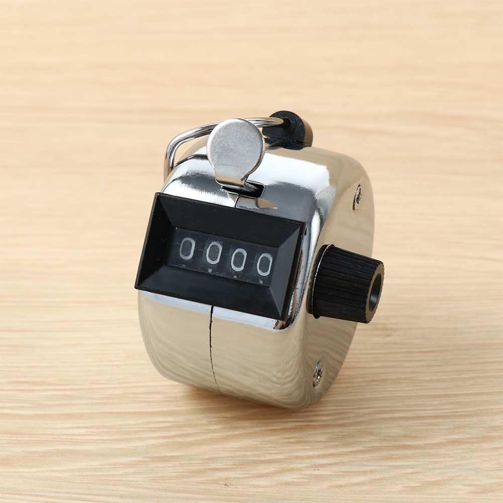 Metal Hour Meter 4 Digit Number Hand Tally Counter Tally Clicker Manual Counter Tally Counter