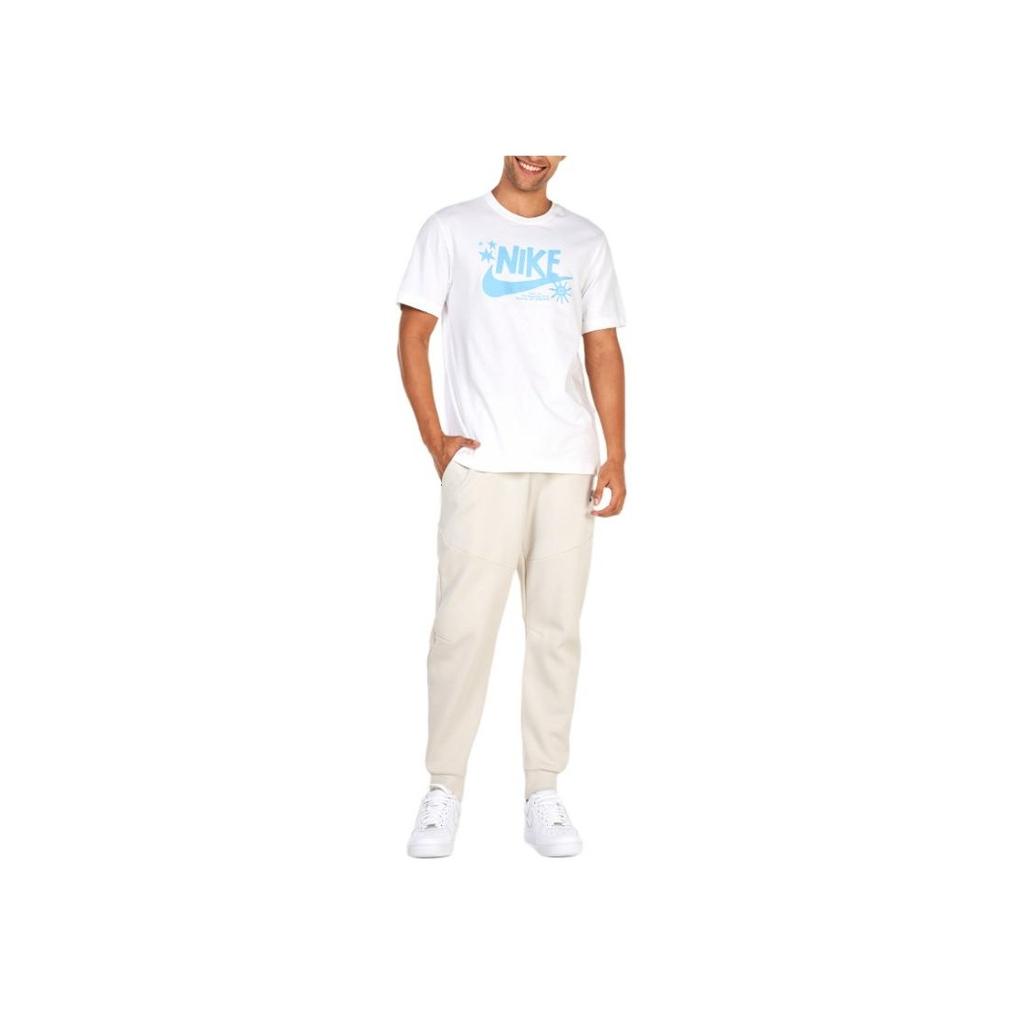 Nike Simplified Letter Logo Print Round Neck Sport Short Sleeve T-Shirt Men Tops White DR7808-100