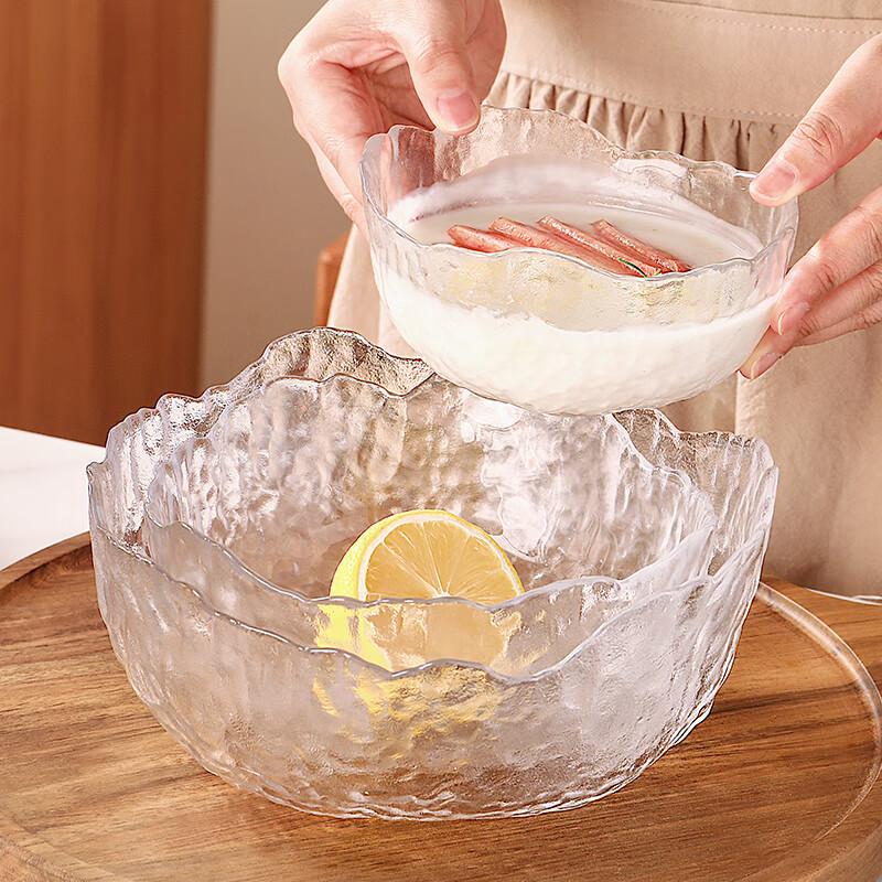 Japanese Style Glass Salad Bowl Set