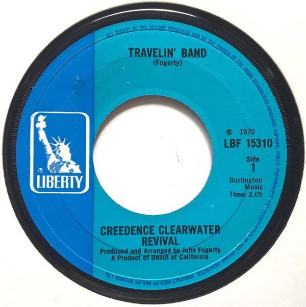 

7inch Record CREEDENCE CLEARWATER REVIVAL - Travelin Band LBF15310 Liberty 1970 UK Rock Used