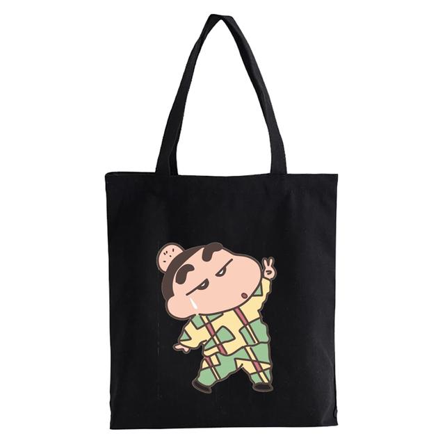 Cartoon avocado Print Canvas Shopping Tote Bag Reusable Women Shopper Bag Fashion Kawaii Female Eco Handbag