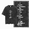 G Acid Washed Black Streetwear  Cotton  Space Printed Unisexs Tshirt   Big Size Cool Vintage Oneck Unisexs Tee Tshirt